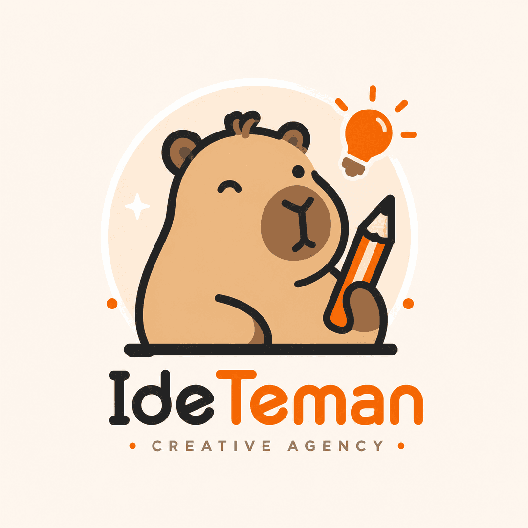 Maskot IdeTeman siap mendengar ide